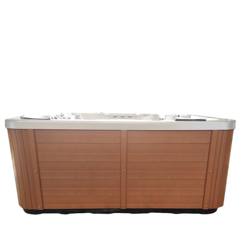 JACUZZI OGRODOWE WANNA SPA508 BIAŁA PERŁA OBUDOWA NATURALNA DESKA 215x190 CM JACUZZI OGRODOWE WANNA SPA508 BIAŁA PERŁA OBUDOWA NATURALNA DESKA 215x190 CM