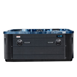 JACUZZI OGRODOWE WANNA SPA508 NIEBIESKA FALA OBUDOWA ANTRACYT 215x190 CM