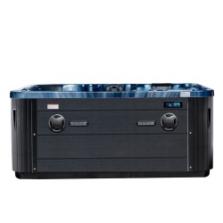 JACUZZI OGRODOWE WANNA SPA508 NIEBIESKA FALA OBUDOWA ANTRACYT 215x190 CM