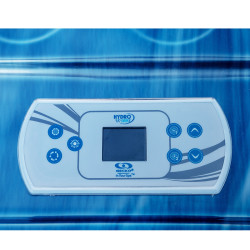 JACUZZI OGRODOWE WANNA SPA508 NIEBIESKA FALA OBUDOWA ANTRACYT 215x190 CM