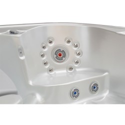 JACUZZI OGRODOWE WANNA SPA516 BIAŁA PERŁA OBUDOWA ANTRACYT 170x210 CM