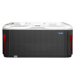 JACUZZI OGRODOWE WANNA SPA531 BIAŁA PERŁA OBUDOWA ANTRACYT 200x200 CM