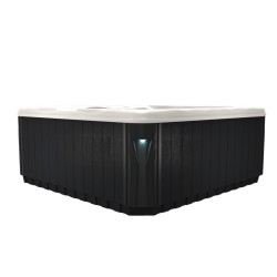 JACUZZI OGRODOWE WANNA SPA531 BIAŁA PERŁA OBUDOWA ANTRACYT 200x200 CM