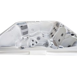 JACUZZI OGRODOWE WANNA SPA531 BIAŁA PERŁA OBUDOWA ANTRACYT 200x200 CM