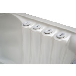 JACUZZI OGRODOWE WANNA SPA531 BIAŁA PERŁA OBUDOWA ANTRACYT 200x200 CM