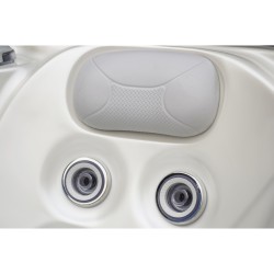 JACUZZI OGRODOWE WANNA SPA531 BIAŁA PERŁA OBUDOWA KAWA 200x200 CM