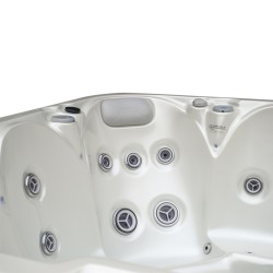 JACUZZI OGRODOWE WANNA SPA531 BIARA PERŁA OBUDOWA SZARA 200x200 CM