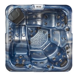 JACUZZI OGRODOWE WANNA SPA531 NIEBIESKA FALA OCEANU OBUDOWA ANTRACYT 200x200 CM