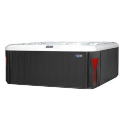 JACUZZI OGRODOWE WANNA SPA560 BIAŁA PERŁA OBUDOWA ANTRACYT 220x220 CM