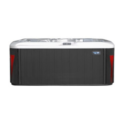 JACUZZI OGRODOWE WANNA SPA560 BIAŁA PERŁA OBUDOWA ANTRACYT 220x220 CM