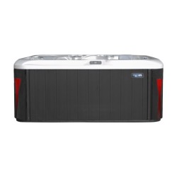 JACUZZI OGRODOWE WANNA SPA560 BIAŁA PERŁA OBUDOWA ANTRACYT 220x220 CM