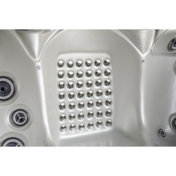JACUZZI OGRODOWE WANNA SPA560 BIAŁA PERŁA OBUDOWA ANTRACYT 220x220 CM