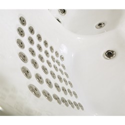 JACUZZI OGRODOWE WANNA SPA560 BIAŁA PERŁA OBUDOWA KAWA 220x220 CM