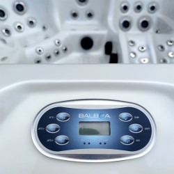JACUZZI OGRODOWE WANNA SPA560 BIAŁA PERŁA OBUDOWA KAWA 220x220 CM