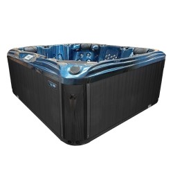 JACUZZI OGRODOWE WANNA SPA561 NIEBIESKA FALA OCEANU OBUDOWA ANTRACYT 210x210 CM