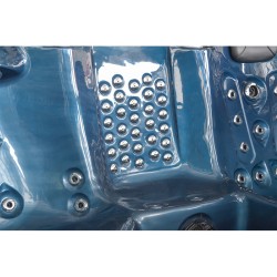 JACUZZI OGRODOWE WANNA SPA561 NIEBIESKA FALA OCEANU OBUDOWA ANTRACYT 210x210 CM