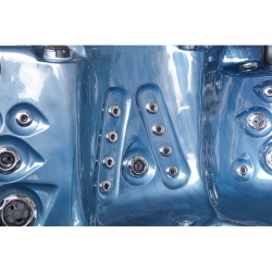 JACUZZI OGRODOWE WANNA SPA561 NIEBIESKA FALA OCEANU OBUDOWA ANTRACYT 210x210 CM