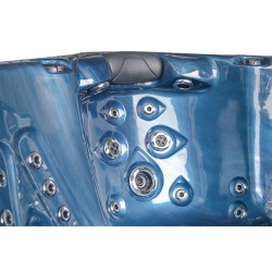 JACUZZI OGRODOWE WANNA SPA561 NIEBIESKA FALA OCEANU OBUDOWA ANTRACYT 210x210 CM