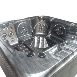 JACUZZI OGRODOWE WANNA SPA562 CZARNA FALA OCEANU OBUDOWA CZARNA 230x230 CM