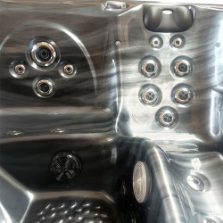JACUZZI OGRODOWE WANNA SPA562 CZARNA FALA OCEANU OBUDOWA CZARNA 230x230 CM