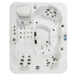 JACUZZI OGRODOWE WANNA SPA565 BIAŁA PERŁA OBUDOWA KAWA 170x210 CM