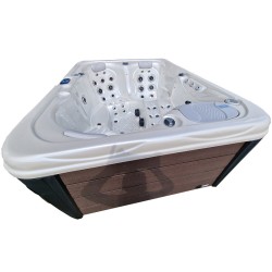 JACUZZI OGRODOWE WANNA SPA565 BIAŁA PERŁA OBUDOWA KAWA 170x210 CM