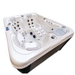 JACUZZI OGRODOWE WANNA SPA565 BIAŁA PERŁA OBUDOWA KAWA 170x210 CM