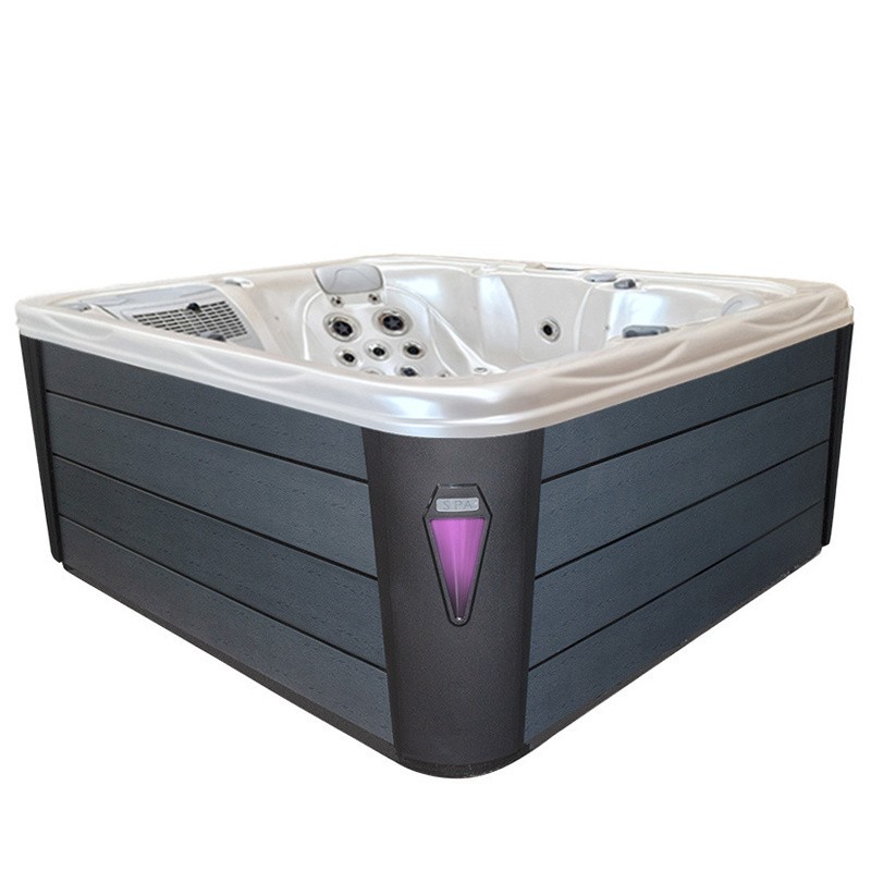 JACUZZI OGRODOWE WANNA SPA565 BIAŁA PERŁA OBUDOWA SZARA 170x210 CM JACUZZI OGRODOWE WANNA SPA565 BIAŁA PERŁA OBUDOWA SZARA 170x210 CM