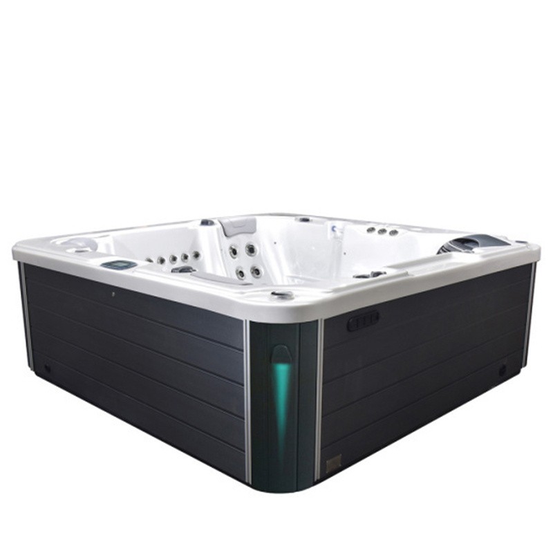 JACUZZI OGRODOWE WANNA SPA566 FULL BIAŁA PERŁA OBUDOWA ANTRACYT 200x200 CM JACUZZI OGRODOWE WANNA SPA566 FULL BIAŁA PERŁA OBUDOWA ANTRACYT 200x200 CM