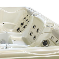 JACUZZI OGRODOWE WANNA SPA566 FULL BIAŁA PERŁA OBUDOWA ANTRACYT 200x200 CM