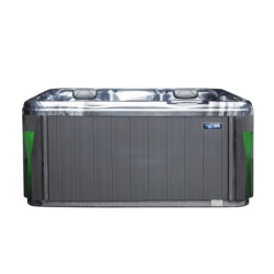 JACUZZI OGRODOWE WANNA SPA566 FULL CZARNA FALA OBUDOWA ANTRACYT 200x200 CM