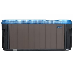 JACUZZI OGRODOWE WANNA SPA566 NIEBIESKA FALA OCEANU OBUDOWA KAWA 200x200 CM