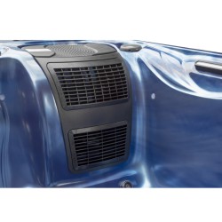 JACUZZI OGRODOWE WANNA SPA566 NIEBIESKA FALA OCEANU OBUDOWA KAWA 200x200 CM