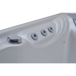 JACUZZI OGRODOWE WANNA SPA567 BIAŁA PERŁA OBUDOWA BRĄZOWA 220x220 CM