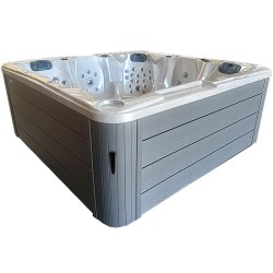 JACUZZI OGRODOWE WANNA SPA702 CAPPUCCINO OBUDOWA SZARA 230x230 CM