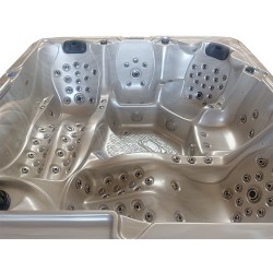 JACUZZI OGRODOWE WANNA SPA702 CAPPUCCINO OBUDOWA SZARA 230x230 CM