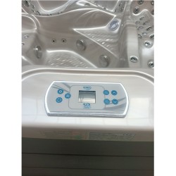 JACUZZI OGRODOWE WANNA SPA702 CAPPUCCINO OBUDOWA SZARA 230x230 CM