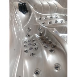 JACUZZI OGRODOWE WANNA SPA702 CAPPUCCINO OBUDOWA SZARA 230x230 CM
