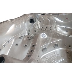 JACUZZI OGRODOWE WANNA SPA702 CAPPUCCINO OBUDOWA SZARA 230x230 CM