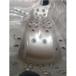 JACUZZI OGRODOWE WANNA SPA702 CAPPUCCINO OBUDOWA SZARA 230x230 CM