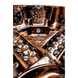 JACUZZI OGRODOWE WANNA SPA702 MAGMA GOLD OBUDOWA ANTRACYT 230x230 CM