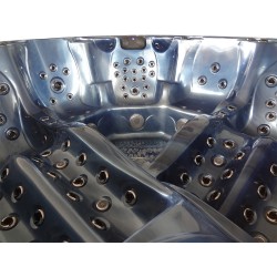 JACUZZI OGRODOWE WANNA SPA702 NIEBIESKA FALA OCEANU OBUDOWA KAWA 230x230 CM