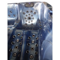 JACUZZI OGRODOWE WANNA SPA702 NIEBIESKA FALA OCEANU OBUDOWA KAWA 230x230 CM