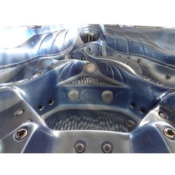 JACUZZI OGRODOWE WANNA SPA702 NIEBIESKA FALA OCEANU OBUDOWA KAWA 230x230 CM