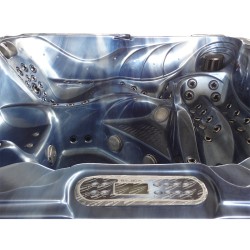 JACUZZI OGRODOWE WANNA SPA702 NIEBIESKA FALA OCEANU OBUDOWA KAWA 230x230 CM