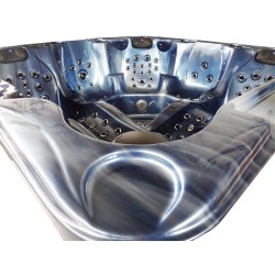 JACUZZI OGRODOWE WANNA SPA702 NIEBIESKA FALA OCEANU OBUDOWA SZARA 230x230 CM