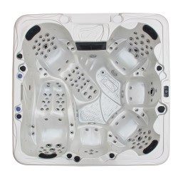 JACUZZI OGRODOWE WANNA SPA703A	BIAŁA PERŁA OBUDOWA KAWA 230x230 CM