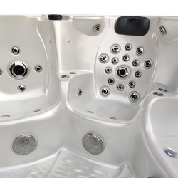 JACUZZI OGRODOWE WANNA SPA703A	BIAŁA PERŁA OBUDOWA KAWA 230x230 CM
