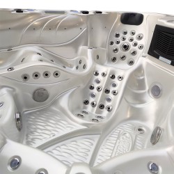 JACUZZI OGRODOWE WANNA SPA703A	BIAŁA PERŁA OBUDOWA KAWA 230x230 CM