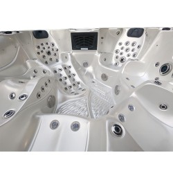 JACUZZI OGRODOWE WANNA SPA703A	BIAŁA PERŁA OBUDOWA KAWA 230x230 CM